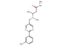 N-methyl-3-(methyl{[2-(3-methylphenyl)pyrimidin-5-yl]methyl}amino)butanamide