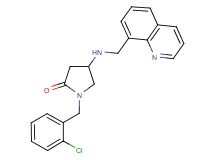 1-(2-chlorobenzyl)-4-[(8-quinolinylmethyl)amino]-2-pyrrolidinone