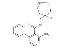 N-[(4-hydroxy-4-azepanyl)methyl]-2-methyl-4-phenylnicotinamide