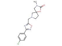 7-{[3-(4-chlorophenyl)-1,2,4-oxadiazol-5-yl]methyl}-3-methyl-1-oxa-3,7-diazaspiro[4.4]nonan-2-one
