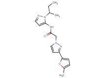 N-(1-sec-butyl-1H-pyrazol-5-yl)-2-[3-(5-methyl-2-furyl)-1H-pyrazol-1-yl]acetamide