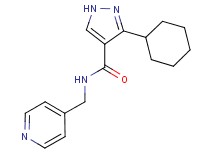 3-cyclohexyl-N-(4-pyridinylmethyl)-1H-pyrazole-4-carboxamide