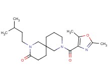 8-[(2,5-dimethyl-1,3-oxazol-4-yl)carbonyl]-2-(3-methylbutyl)-2,8-diazaspiro[5.5]undecan-3-one