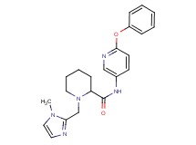 1-[(1-methyl-1H-imidazol-2-yl)methyl]-N-(6-phenoxy-3-pyridinyl)-2-piperidinecarboxamide