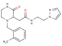2-[1-(2-methylbenzyl)-3-oxo-2-piperazinyl]-N-[2-(1H-pyrazol-1-yl)ethyl]acetamide