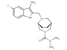 (1R*,5R*)-6-[(5-fluoro-3-methyl-1H-indol-2-yl)methyl]-N,N-dimethyl-3,6-diazabicyclo[3.2.2]nonane-3-carboxamide