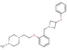 1-methyl-4-(2-{2-[(3-phenoxyazetidin-1-yl)methyl]phenoxy}ethyl)piperazine
