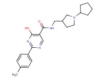 N-[(1-cyclopentylpyrrolidin-3-yl)methyl]-4-hydroxy-2-(4-methylphenyl)pyrimidine-5-carboxamide