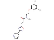 N-[2-(3,5-dimethylphenoxy)ethyl]-N-methyl-3-(3-pyridin-3-yl-1,2,4-oxadiazol-5-yl)propanamide