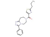 3-phenyl-7-[(2-propyl-1,3-thiazol-4-yl)carbonyl]-6,7,8,9-tetrahydro-5H-[1,2,4]triazolo[4,3-d][1,4]diazepine