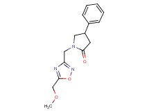 1-{[5-(methoxymethyl)-1,2,4-oxadiazol-3-yl]methyl}-4-phenylpyrrolidin-2-one