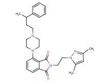 2-[2-(3,5-dimethyl-1H-pyrazol-1-yl)ethyl]-4-[4-(3-phenylbutyl)-1-piperazinyl]-1H-isoindole-1,3(2H)-dione