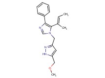 5-(methoxymethyl)-3-({5-[(1E)-1-methylprop-1-en-1-yl]-4-phenyl-1H-imidazol-1-yl}methyl)-1H-pyrazole