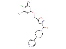 4-[1-({5-[(4-chloro-3,5-dimethylphenoxy)methyl]-3-isoxazolyl}carbonyl)-4-piperidinyl]pyridine