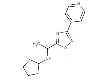 N-[1-(3-pyridin-4-yl-1,2,4-oxadiazol-5-yl)ethyl]cyclopentanamine