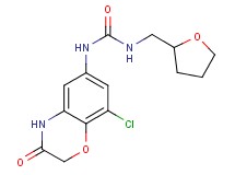 N-(8-chloro-3-oxo-3,4-dihydro-2H-1,4-benzoxazin-6-yl)-N'-(tetrahydrofuran-2-ylmethyl)urea