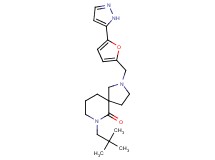 7-(2,2-dimethylpropyl)-2-{[5-(1H-pyrazol-5-yl)-2-furyl]methyl}-2,7-diazaspiro[4.5]decan-6-one