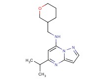 5-isopropyl-N-(tetrahydro-2H-pyran-3-ylmethyl)pyrazolo[1,5-a]pyrimidin-7-amine