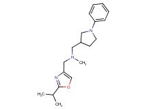 1-(2-isopropyl-1,3-oxazol-4-yl)-N-methyl-N-[(1-phenylpyrrolidin-3-yl)methyl]methanamine