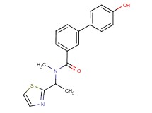 4'-hydroxy-N-methyl-N-[1-(1,3-thiazol-2-yl)ethyl]biphenyl-3-carboxamide