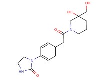 1-(4-{2-[3-hydroxy-3-(hydroxymethyl)-1-piperidinyl]-2-oxoethyl}phenyl)-2-imidazolidinone