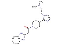 (2-{2-[1-(1H-benzimidazol-2-ylacetyl)piperidin-4-yl]-1H-imidazol-1-yl}ethyl)dimethylamine