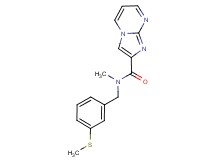 N-methyl-N-[3-(methylthio)benzyl]imidazo[1,2-a]pyrimidine-2-carboxamide