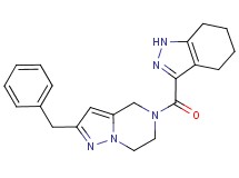 2-benzyl-5-(4,5,6,7-tetrahydro-1H-indazol-3-ylcarbonyl)-4,5,6,7-tetrahydropyrazolo[1,5-a]pyrazine