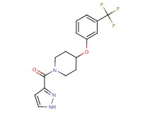 1-(1H-pyrazol-3-ylcarbonyl)-4-[3-(trifluoromethyl)phenoxy]piperidine