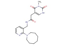 N-[(2-azocan-1-ylpyridin-3-yl)methyl]-2-(3-methyl-2,4-dioxo-1,2,3,4-tetrahydropyrimidin-5-yl)acetamide