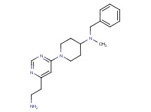 1-[6-(2-aminoethyl)pyrimidin-4-yl]-N-benzyl-N-methylpiperidin-4-amine