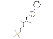 4-(aminosulfonyl)-N-methyl-N-[(2-phenyl-1,3-thiazol-4-yl)methyl]butanamide