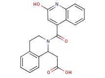 {2-[(2-hydroxy-4-quinolinyl)carbonyl]-1,2,3,4-tetrahydro-1-isoquinolinyl}acetic acid