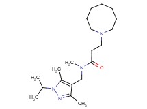 3-azocan-1-yl-N-[(1-isopropyl-3,5-dimethyl-1H-pyrazol-4-yl)methyl]-N-methylpropanamide