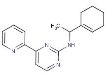 N-[1-(1-cyclohexen-1-yl)ethyl]-4-(2-pyridinyl)-2-pyrimidinamine