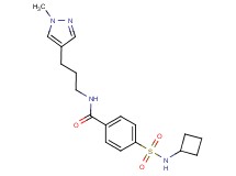 4-[(cyclobutylamino)sulfonyl]-N-[3-(1-methyl-1H-pyrazol-4-yl)propyl]benzamide