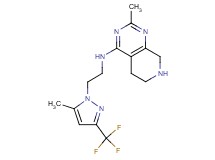 2-methyl-N-{2-[5-methyl-3-(trifluoromethyl)-1H-pyrazol-1-yl]ethyl}-5,6,7,8-tetrahydropyrido[3,4-d]pyrimidin-4-amine