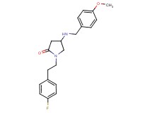 1-[2-(4-fluorophenyl)ethyl]-4-[(4-methoxybenzyl)amino]-2-pyrrolidinone