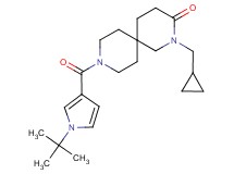 9-[(1-tert-butyl-1H-pyrrol-3-yl)carbonyl]-2-(cyclopropylmethyl)-2,9-diazaspiro[5.5]undecan-3-one