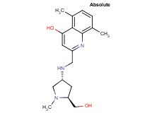 2-({[(3R,5S)-5-(hydroxymethyl)-1-methylpyrrolidin-3-yl]amino}methyl)-5,8-dimethylquinolin-4-ol