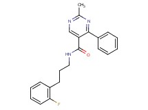 N-[3-(2-fluorophenyl)propyl]-2-methyl-4-phenylpyrimidine-5-carboxamide
