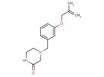 4-{3-[(2-methylprop-2-en-1-yl)oxy]benzyl}piperazin-2-one