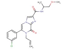 7-allyl-6-(3-chlorophenyl)-N-(2-methoxy-1-methylethyl)-8-oxo-7,8-dihydroimidazo[1,2-a]pyrazine-2-carboxamide