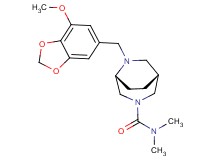 (1R*,5R*)-6-[(7-methoxy-1,3-benzodioxol-5-yl)methyl]-N,N-dimethyl-3,6-diazabicyclo[3.2.2]nonane-3-carboxamide