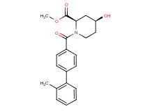 methyl (2R*,4S*)-4-hydroxy-1-[(2'-methylbiphenyl-4-yl)carbonyl]piperidine-2-carboxylate