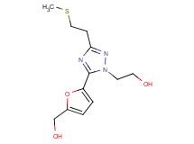 2-{5-[5-(hydroxymethyl)-2-furyl]-3-[2-(methylthio)ethyl]-1H-1,2,4-triazol-1-yl}ethanol