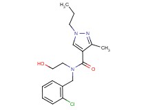 N-(2-chlorobenzyl)-N-(2-hydroxyethyl)-3-methyl-1-propyl-1H-pyrazole-4-carboxamide