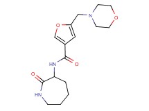 5-(4-morpholinylmethyl)-N-(2-oxo-3-azepanyl)-3-furamide