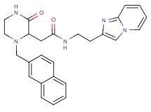 N-(2-imidazo[1,2-a]pyridin-2-ylethyl)-2-[1-(2-naphthylmethyl)-3-oxo-2-piperazinyl]acetamide