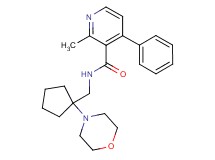 2-methyl-N-[(1-morpholin-4-ylcyclopentyl)methyl]-4-phenylnicotinamide
